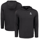 Cleveland Browns Cutter & Buck Coastline Epic Comfort Eco Recycled Long Sleeve Hooded T-Shirt - Black outlet
