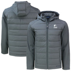 Cleveland Browns Cutter & Buck Evoke Hybrid Eco Softshell Recycled Full-Zip Hooded Jacket - Gray cheap