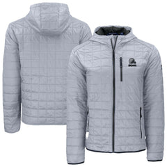 Cleveland Browns Cutter & Buck Rainier Primaloft Eco Full-Zip Hooded Jacket - Gray outlet