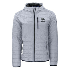 Cleveland Browns Cutter & Buck Rainier Primaloft Eco Full-Zip Hooded Jacket - Gray outlet