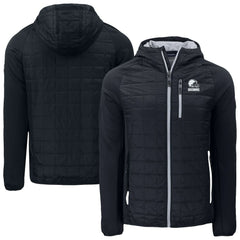Cleveland Browns Cutter & Buck Rainier Primaloft Eco Full-Zip Hoodie Hybrid Jacket - Black outlet
