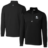 Cleveland Browns Cutter & Buck Big & Tall Traverse Stretch Eco Quarter-Zip Pullover Top - Black sale