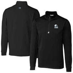 Cleveland Browns Cutter & Buck Big & Tall Traverse Stretch Eco Quarter-Zip Pullover Top - Black sale