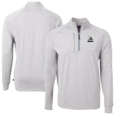 Cleveland Browns Cutter & Buck Big & Tall Adapt Eco Knit Quarter-Zip Top - Heather Gray sale
