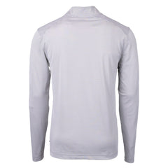 Cleveland Browns Cutter & Buck Big & Tall Virtue Eco Pique Micro Stripe Recycled Quarter-Zip Pullover Top - Gray outlet