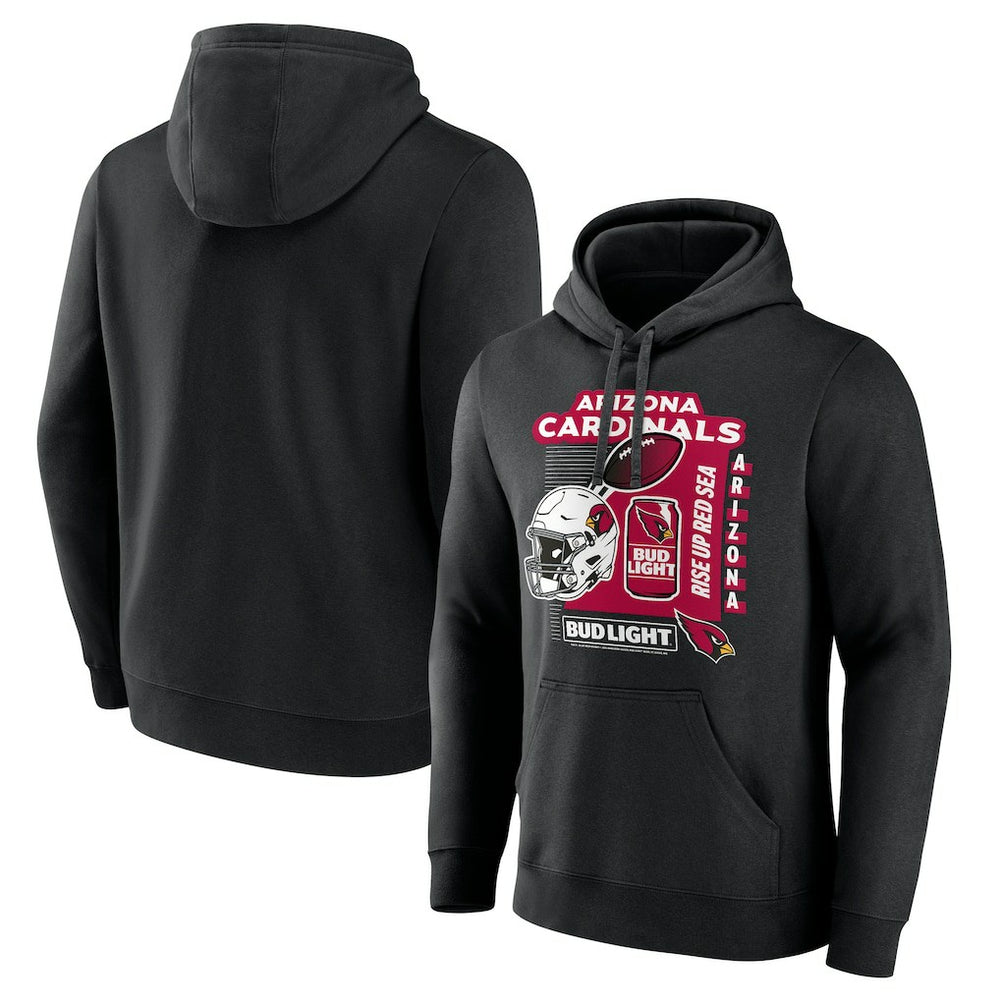 Arizona Cardinals Bud Light Pullover Hoodie - Black sale