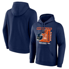 Denver Broncos Bud Light Pullover Hoodie - Navy sale