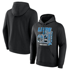 Detroit Lions Bud Light Pullover Hoodie - Black discount