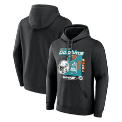 Miami Dolphins Bud Light Pullover Hoodie - Black sale