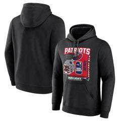 New England Patriots Bud Light Pullover Hoodie - Black for sale