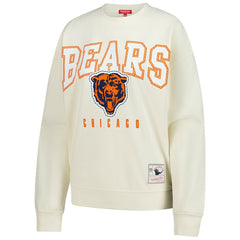 Chicago Bears Women's Fandom Fleece Pullover Sweatshirt - Cream sale