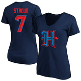 C.J. Stroud Houston Texans Women's Plus Size Fair Catch Name & Number Scoop Neck T-Shirt - Navy on sale