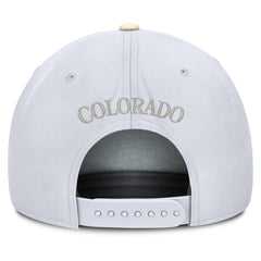 Colorado Rockies Pro Performance Snapback Hat - White/Cream | Nike