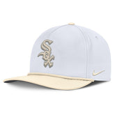 Chicago White Sox Pro Performance Snapback Hat - White/Cream | Nike