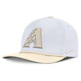 Arizona Diamondbacks Pro Performance Snapback Hat - White/Cream | Nike