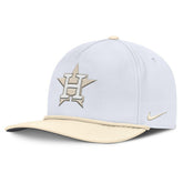 Houston Astros Pro Performance Snapback Hat - White/Cream | Nike