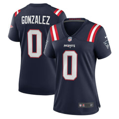 Christian Gonzalez New England Patriots Women's Team Game Jersey - Navy | Nike online