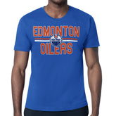 Edmonton Oilers Starter Mesh Look Team Name T-Shirt Royal