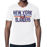New York Islanders Starter Mesh Look Team Name T-Shirt White