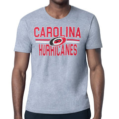 Carolina Hurricanes Starter Mesh Look Team Name T-Shirt Heather Gray