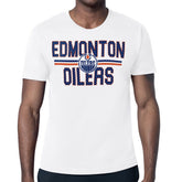 Edmonton Oilers Starter Mesh Look Team Name T-Shirt White