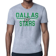 Dallas Stars Starter Mesh Look Team Name T-Shirt Heather Gray
