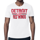 Detroit Red Wings Starter Mesh Look Team Name T-Shirt White
