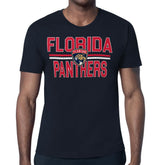 Florida Panthers Starter Mesh Look Team Name T-Shirt Navy