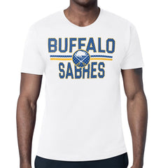 Buffalo Sabres Starter Mesh Look Team Name T-Shirt White