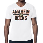 Anaheim Ducks Starter Mesh Look Team Name T-Shirt White