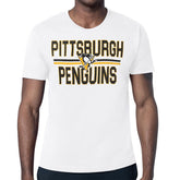 Pittsburgh Penguins Starter Mesh Look Team Name T-Shirt White