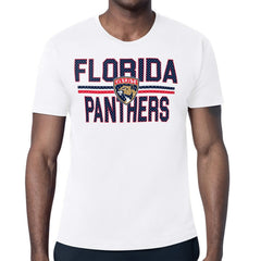 Florida Panthers Starter Team Wordmark & Logo T-Shirt White
