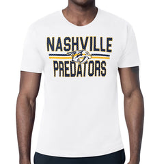 Nashville Predators Starter Mesh Look Team Name T-Shirt White