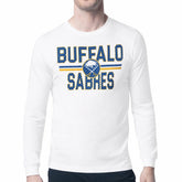 Buffalo Sabres Starter Mesh Look Team Name Long Sleeve T-Shirt White