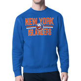 New York Islanders Starter Mesh Look Team Name Logo Pullover Sweatshirt Blue