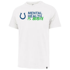 Indianapolis Colts '47 Unisex Mental Health is Health Kicking the Stigma Franklin T-Shirt - White for sale