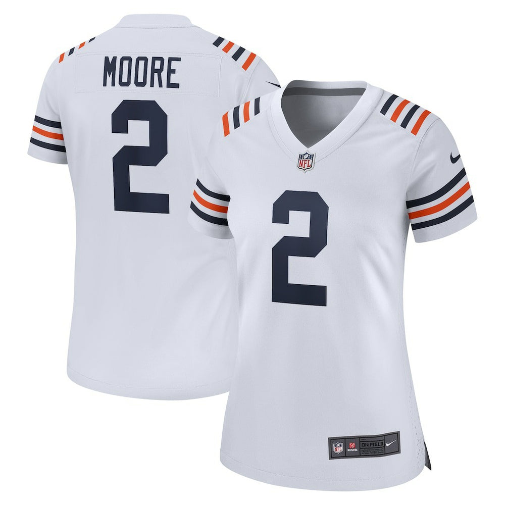 D.J. Moore Chicago Bears Women's Alternate Game Jersey - White | Nike cheap