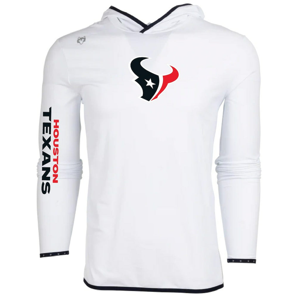 Houston Texans Greyson Clothiers Colorado Long Sleeve Hoodie T-Shirt - White on sale