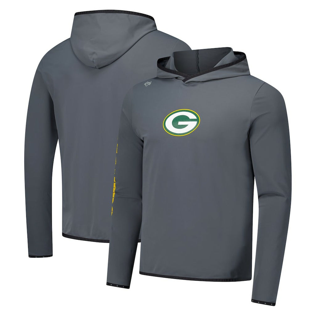 Green Bay Packers Greyson Clothiers Colorado Long Sleeve Hoodie T-Shirt - Charcoal on sale