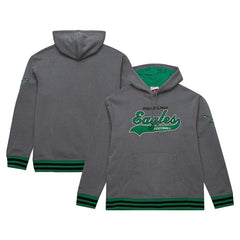 Philadelphia Eagles Vintage Logo Snow Washed Fleece Pullover Hoodie - Heather Gray outlet