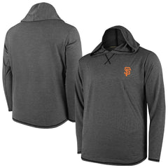 San Francisco Giants Butter Stripe Tri-Blend Long Sleeve Hoodie T-Shirt - Black