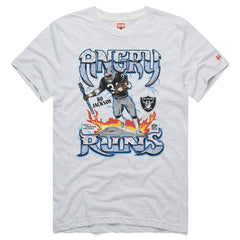 Bo Jackson Las Vegas Raiders Homage Unisex Retro Angry Runs Tri-Blend T-Shirt - Ash on sale