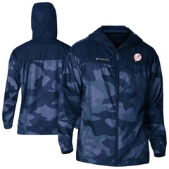 New York Yankees Camo Flash Challenger Full-Zip Windbreaker Jacket - Navy | Columbia