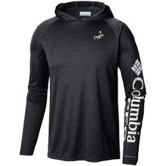 Los Angeles Dodgers Omni-Wick Terminal Tackle Raglan Long Sleeve Hoodie T-Shirt - Black | Columbia
