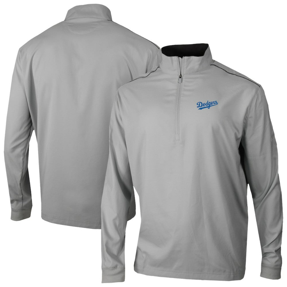 Los Angeles Dodgers Omni-Wick Bogey's Paradise Quarter-Zip Top - Gray | Columbia