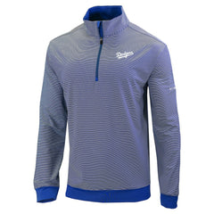 Los Angeles Dodgers Omni-Wick Even Lie Quarter-Zip Pullover Top - Royal | Columbia
