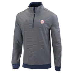 New York Yankees Omni-Wick Even Lie Quarter-Zip Pullover Top - Navy | Columbia