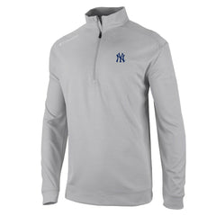 New York Yankees Oakland Downs Omni-Wick Quarter-Zip Top - Gray | Columbia