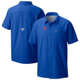 Philadelphia Phillies Slack Tide Omni-Wick Button-Up Camp Shirt - Royal | Columbia