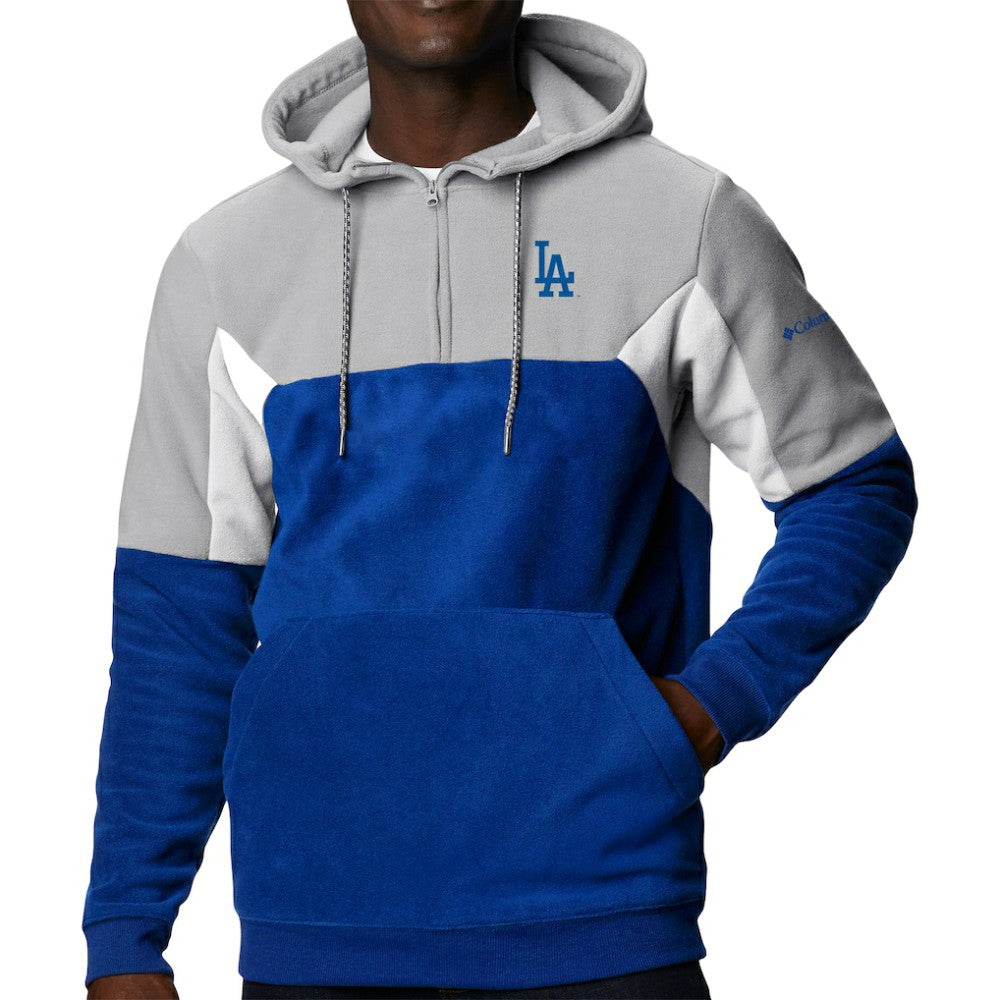 Los Angeles Dodgers Lodge Fleece Quarter-Zip Hoodie - Royal | Columbia